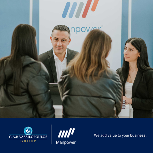 G.A.P. Vassilopoulos Group & Manpower Booth at European University Cyprus 2023 Annual Careers Exhibition